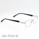 Onimegane®のシンプル定番モデル。OG-7010W(ホワイト:シルバー)