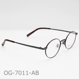 Onimegane®のベーシックフレーム。OG-7011AB(アンティークブラック)