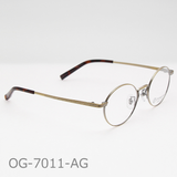 Onimegane®のベーシックフレーム。OG-7011AG(アンティークゴールド)