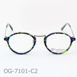 Onimegane®の代表コンビフレーム。OG-7101C2(青緑紫マーブル)限定色