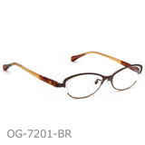 Onimegane®の女性人気フレーム。OG-7201BR(ブラウン)