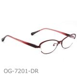 Onimegane®の女性人気フレーム。OG-7201DR(ダークレッド)