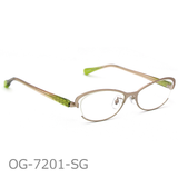 Onimegane®の女性人気フレーム。OG-7201SG(シャンパンゴールド)
