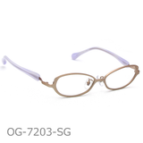 Onimegane®の代表ベーシックフレーム。OG-7203SG(シャンパンゴールド)
