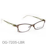 Onimegane®の軽量フレーム。OG-7205LBR(ライトブラウン)