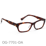Onimegane®のセルロイドフレーム。OG-7701DA(デミアンバー)
