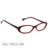 Onimegane®のアセテートフレーム。OG-7803DR(ダークレッド)