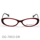 Onimegane®のアセテートフレーム。OG-7803DR(ダークレッド)