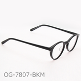 Onimegane®のアセテートフレーム。OG-7807BKM(ブラックマット) つやなし