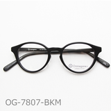 Onimegane®のアセテートフレーム。OG-7807BKM(ブラックマット) つやなし