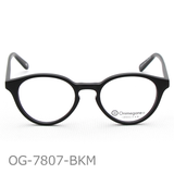 Onimegane®のアセテートフレーム。OG-7807BKM(ブラックマット) つやなし