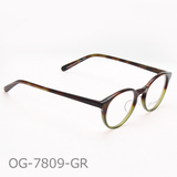 Onimegane®のアセテートフレーム。OG-7809GR(グリーン)
