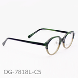 Onimegane®のPD狭めの方向けフレーム。OG-7818LC5(グリーンササツートン)限定色
