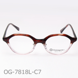 Onimegane®のPD狭めの方向けフレーム。OG-7818LC7(レッドササツートン)限定色