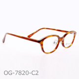 Onimegane®のPD狭めの方向けフレーム。OG-7820C2(黄ブラウンササ)
