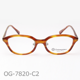 Onimegane®のPD狭めの方向けフレーム。OG-7820C2(黄ブラウンササ)