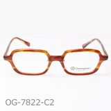 Onimegane®のPD狭めの方向けフレーム。OG-7822C2(黄ブラウンササ)