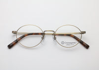 Onimegane®のベーシックフレーム。OG-7011A AG(アンティークゴールド/テンプル長145)