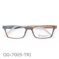 Onimegane®の超軽量スクエアフレーム。OG-7005TRI(トリコカラー）