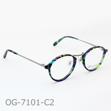 Onimegane®の代表コンビフレーム。OG-7101C2(青緑紫マーブル）限定色