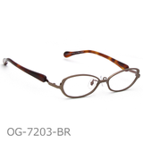 Onimegane®の代表ベーシックフレーム。OG-7203BR(ブラウン）