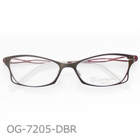 Onimegane®の軽量フレーム。OG-7205DBR(ダークブラウン）