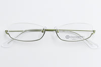 Onimegane®の人気アンダーリム。花飾りなしOG-7207GR(グリーン）