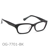 Onimegane®のセルロイドフレーム。OG-7701BK(ブラック）つやあり
