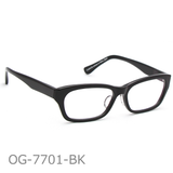 Onimegane®のセルロイドフレーム。OG-7701BK(ブラック）つやあり