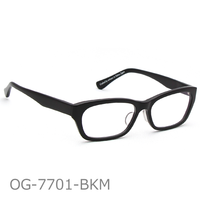 Onimegane®のセルロイドフレーム。OG-7701BKM(ブラックマット）つやなし