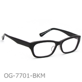 Onimegane®のセルロイドフレーム。OG-7701BKM(ブラックマット）つやなし