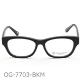 Onimegane®のセルロイドフレーム。OG-7703BKM(ブラックマット）つやなし