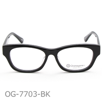 Onimegane®のセルロイドフレーム。OG-7703BK(ブラック）つやあり