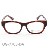 Onimegane®のセルロイドフレーム。OG-7703DA(デミアンバー）
