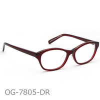 Onimegane®のアセテートフレーム。OG-7805DR(ダークレッド)