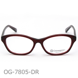 Onimegane®のアセテートフレーム。OG-7805DR(ダークレッド)