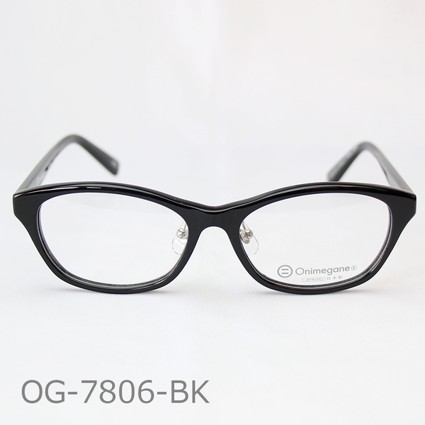 Onimegane®のアセテートフレーム。OG-7806BK(ブラック)　クリングス