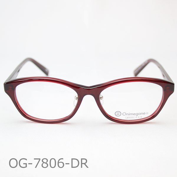 Onimegane®のアセテートフレーム。OG-7806DR(ダークレッド)　クリングス