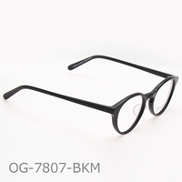 Onimegane®のアセテートフレーム。OG-7807BKM(ブラックマット)　つやなし