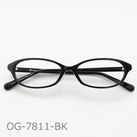 Onimegane®のアセテートフレーム。OG-7811BK(ブラック)