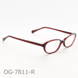 Onimegane®のアセテートフレーム。OG-7811R(レッド)