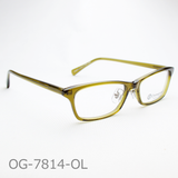 Onimegane®のアセテートフレーム。OG-7814OL(オリーブ)　クリングス